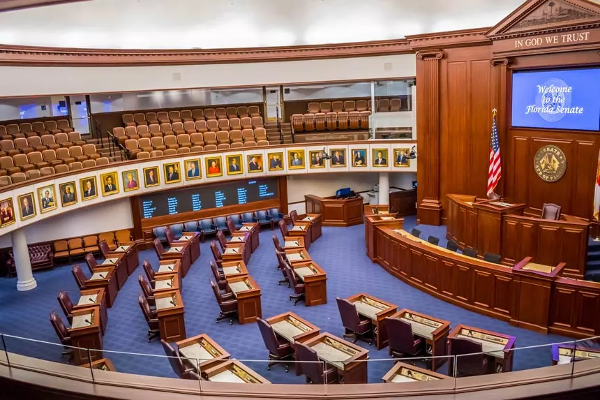 Senate Chamber in the Old Capital of Florida