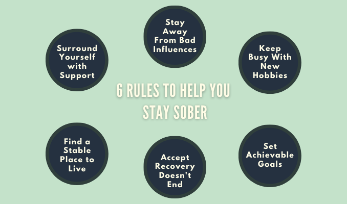 6 rules to stay sober after rehab