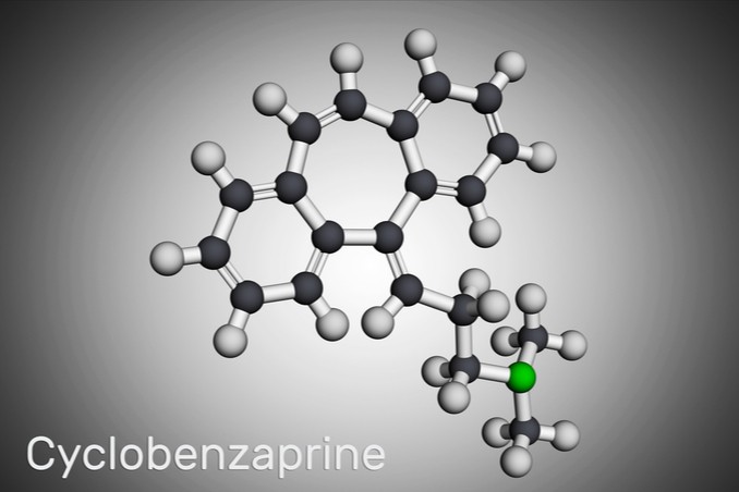 The molecular structure of the muscle relaxer Cyclobenzaprine
