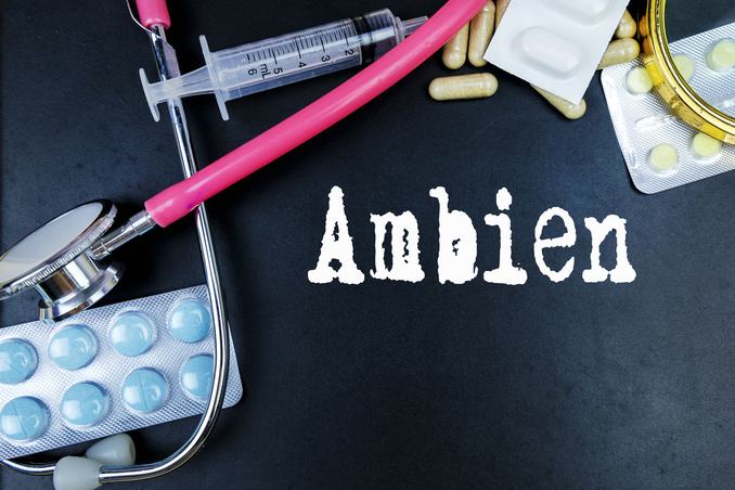 How to Quit Ambien; As shown by the word framed by medical supplies and pill blister packs