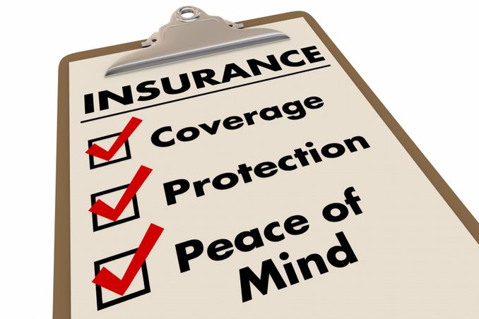A checklist showing coverage, protection, and peace of mind underneath Insurance, to illustrate the rehabs that accept Beacon Insurance
