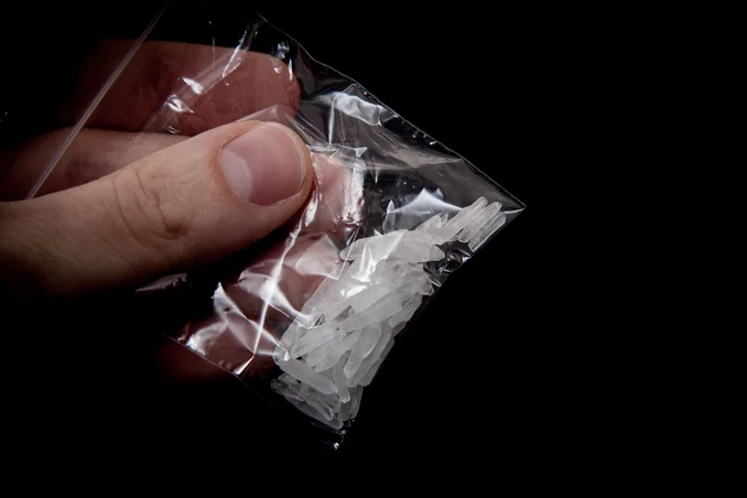 A bag of meth, to show concept of methamphetamemes