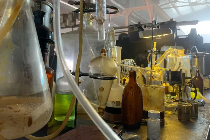 A clandestine meth lab uses the Birch method to produce illegal drugs